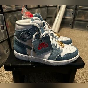 Women Jordan 1 Denim